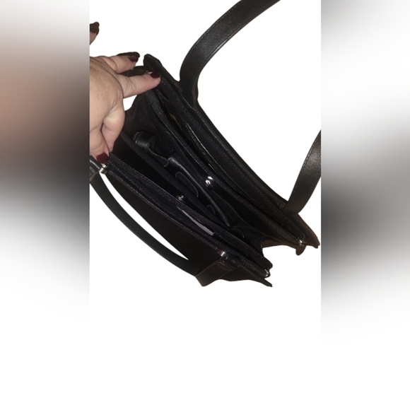 LIZ CLAIBORNE Black Purse Handbag Like NewBeautiful in excellent shape. - Picture 2 of 6